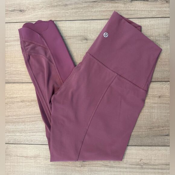 Lululemon Wunder Under Scallop Hem High-Rise Crop 23” Luxtreme 4 womens leggings - Picture 1 of 3